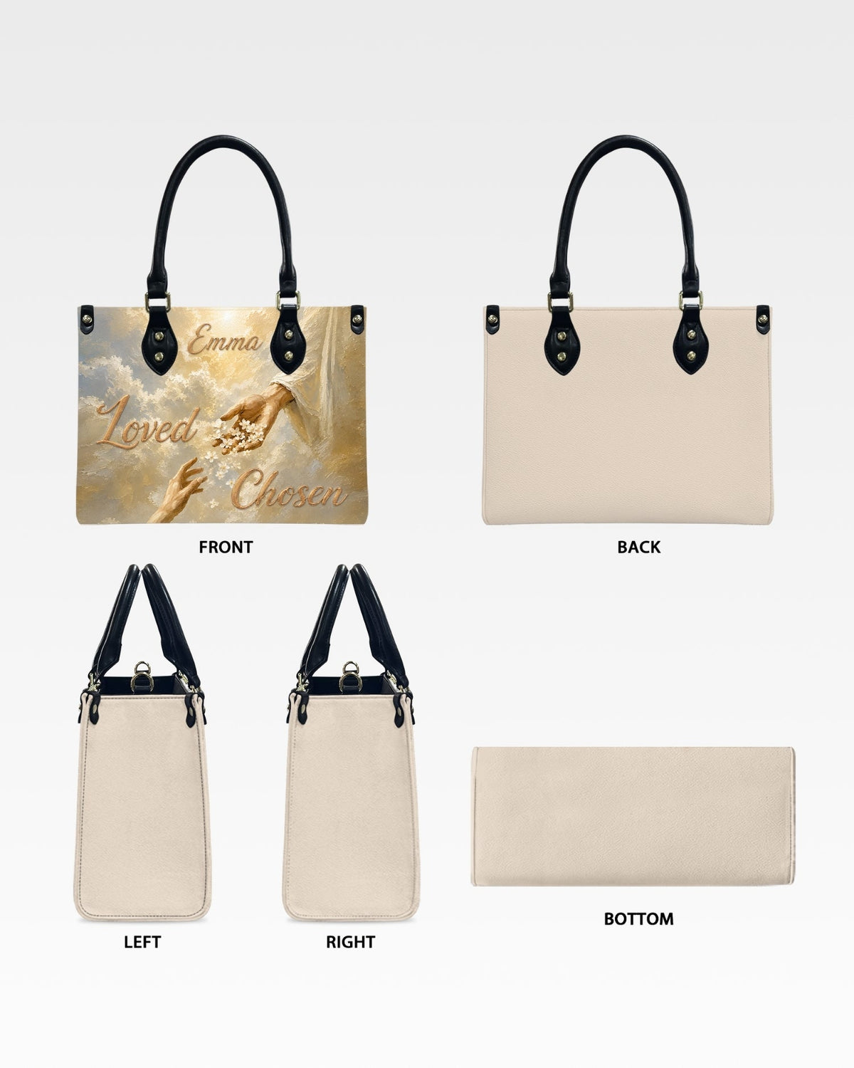 Loved Chosen Christian Leather Handbag