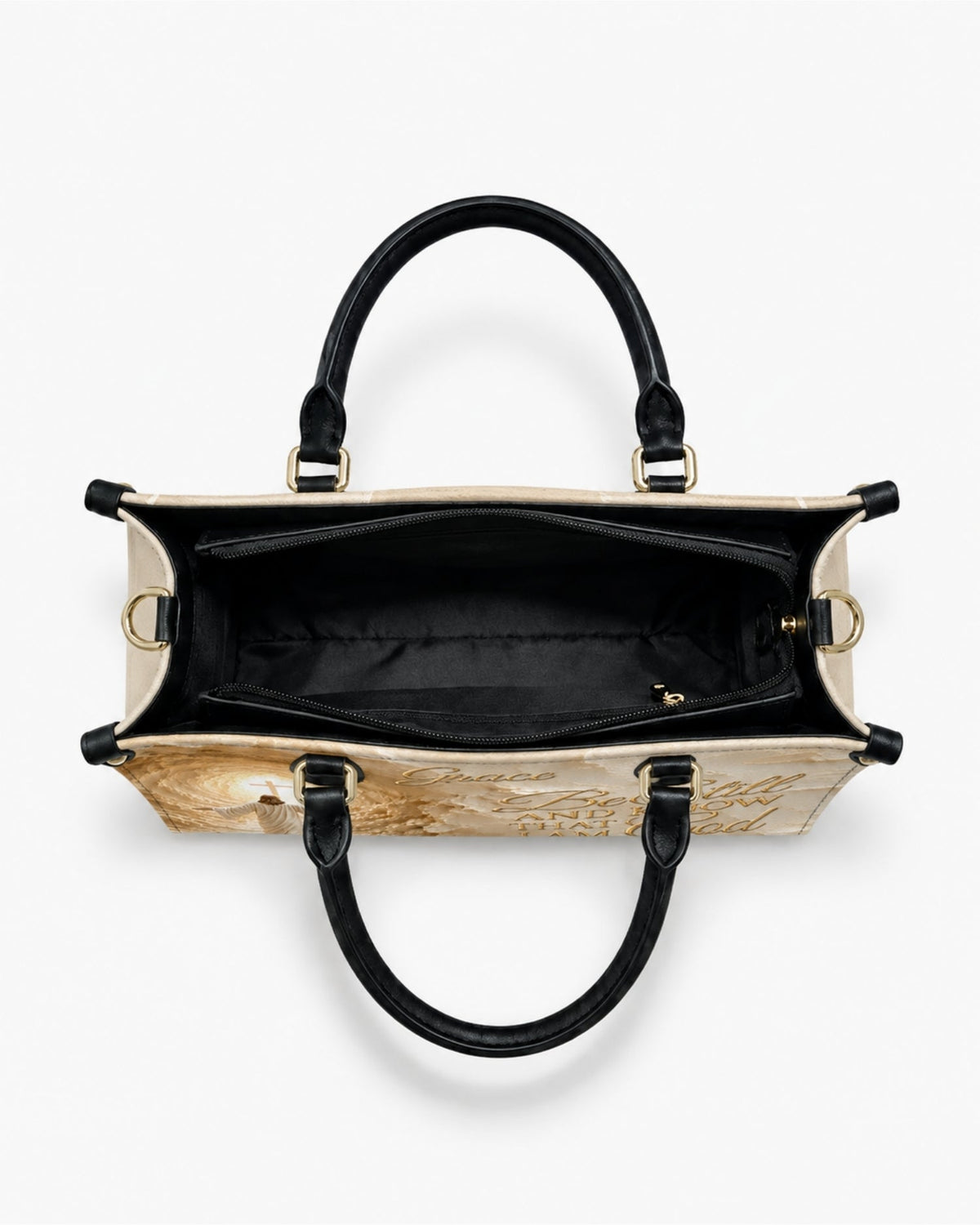 Be Still and Know That I Am God Leather Handbag