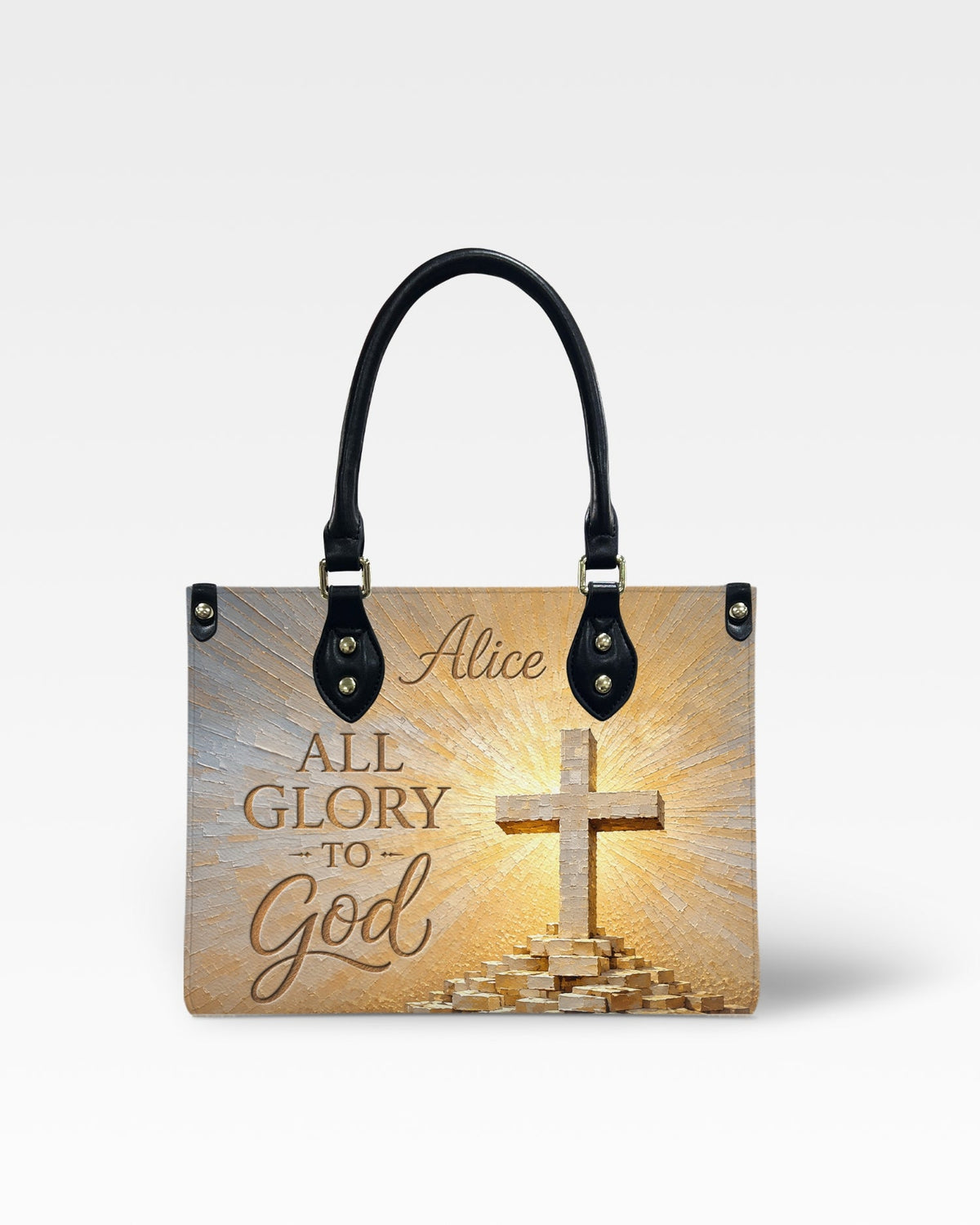 All Glory to God Christian Leather Handbag