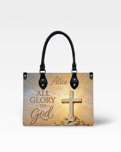 All Glory to God Christian Leather Handbag