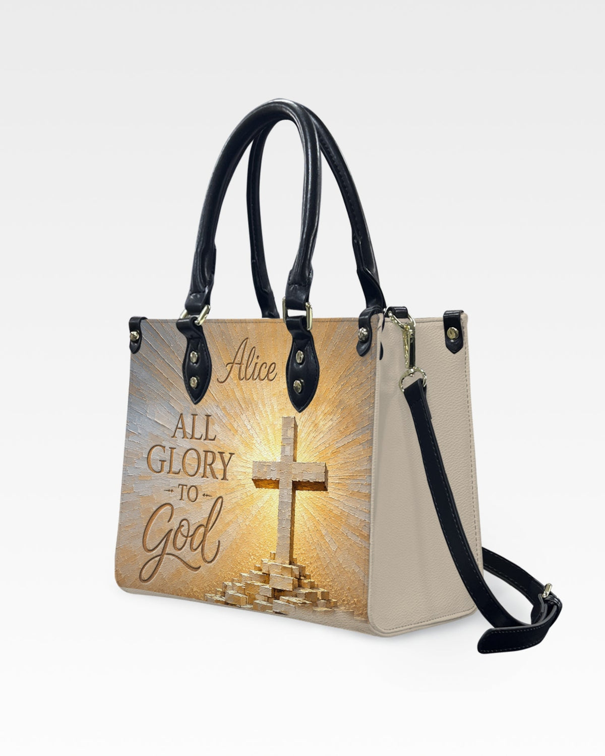 All Glory to God Christian Leather Handbag