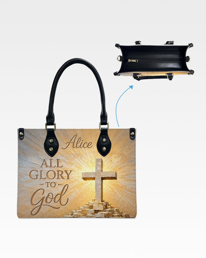 All Glory to God Christian Leather Handbag