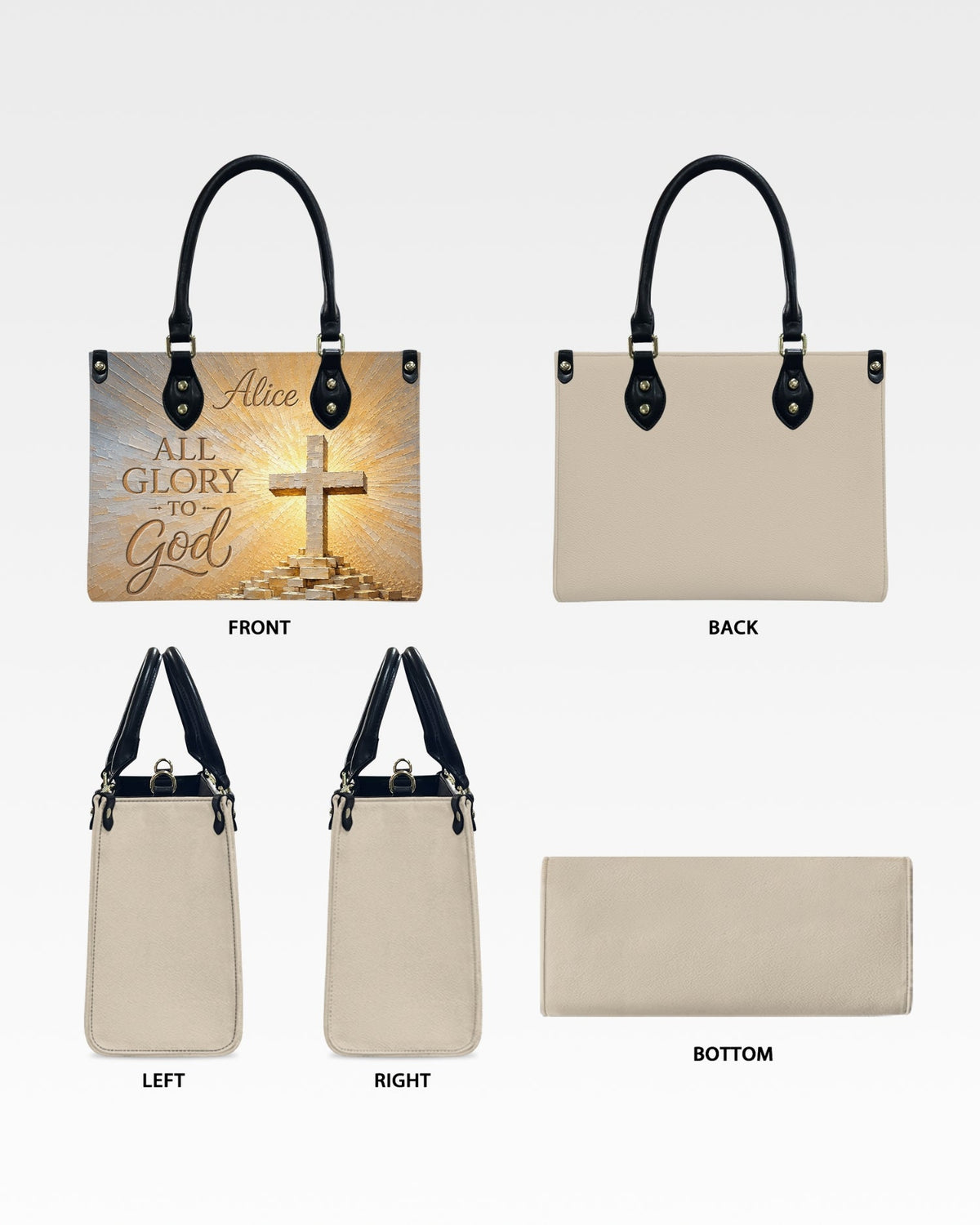 All Glory to God Christian Leather Handbag