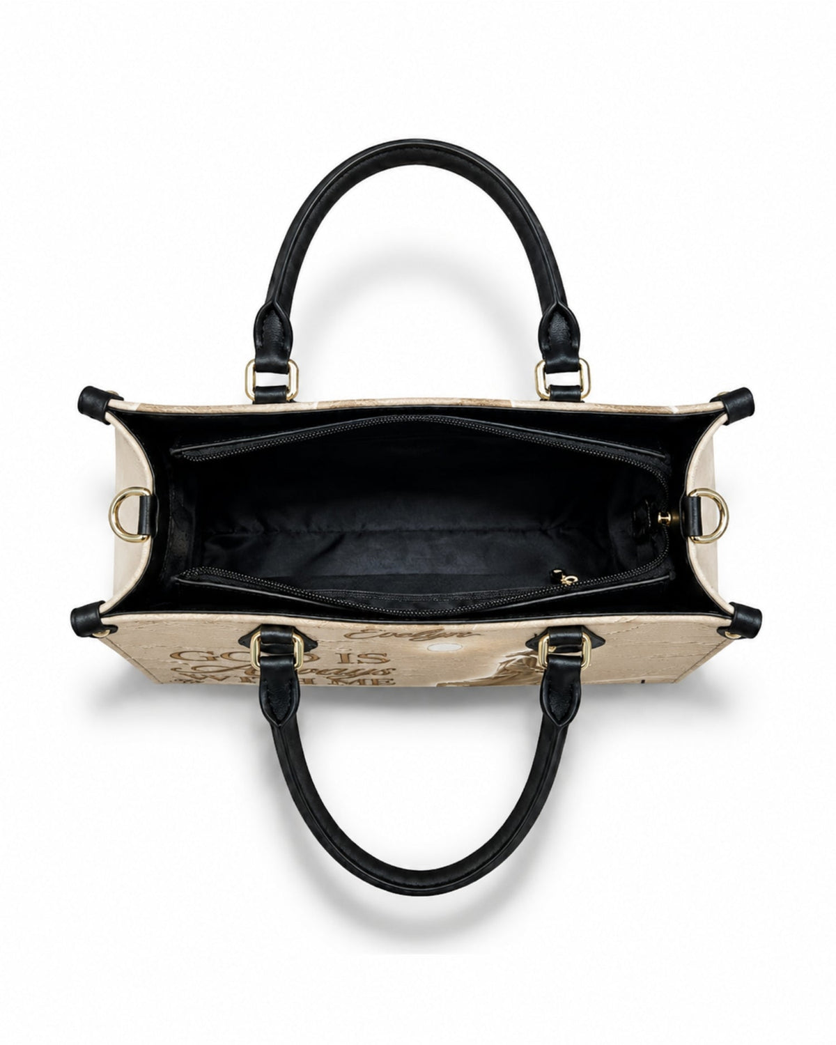 God Is Always With Me Christian Leather Handbag
