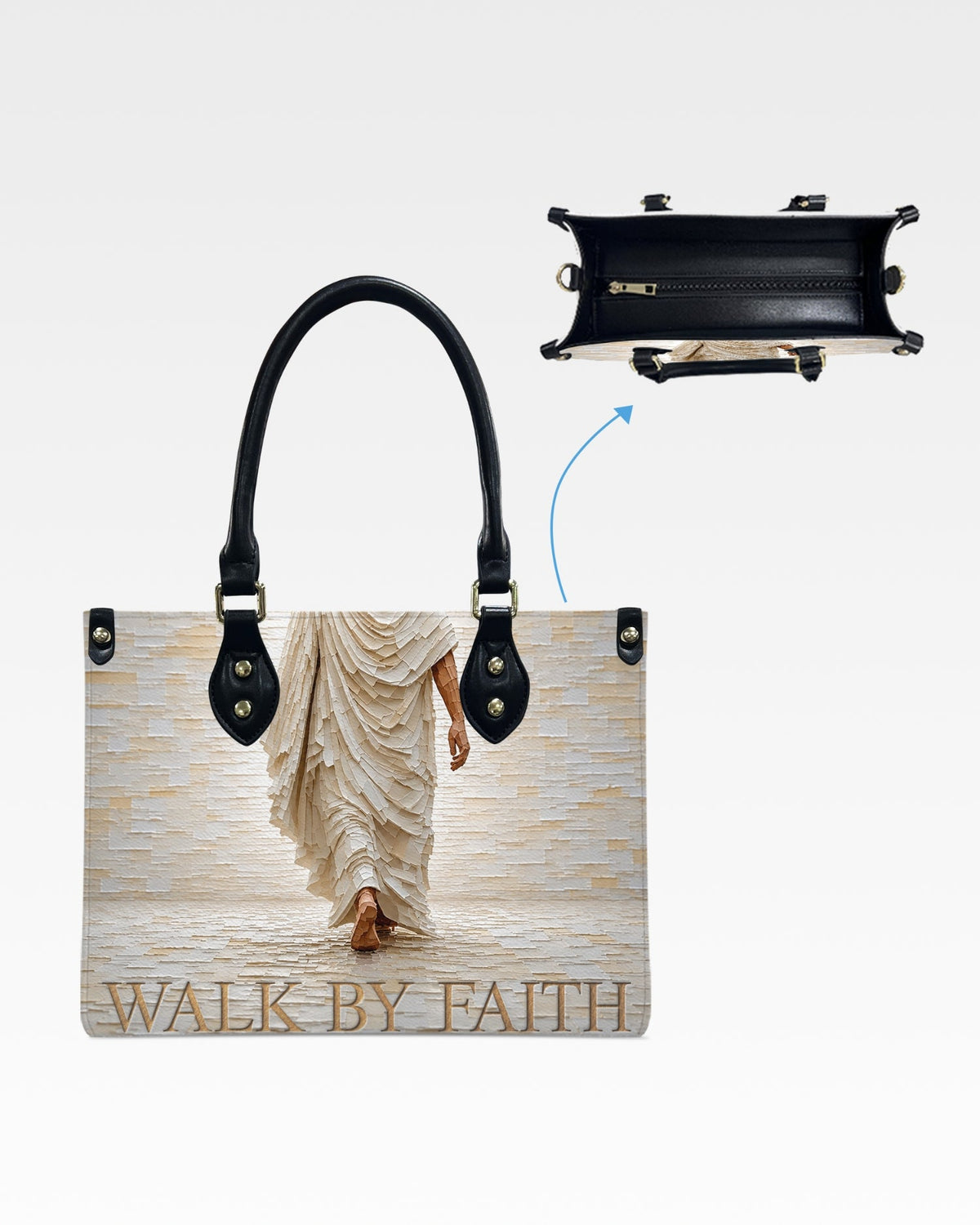 Walk By Faith Christian Leather Handbag