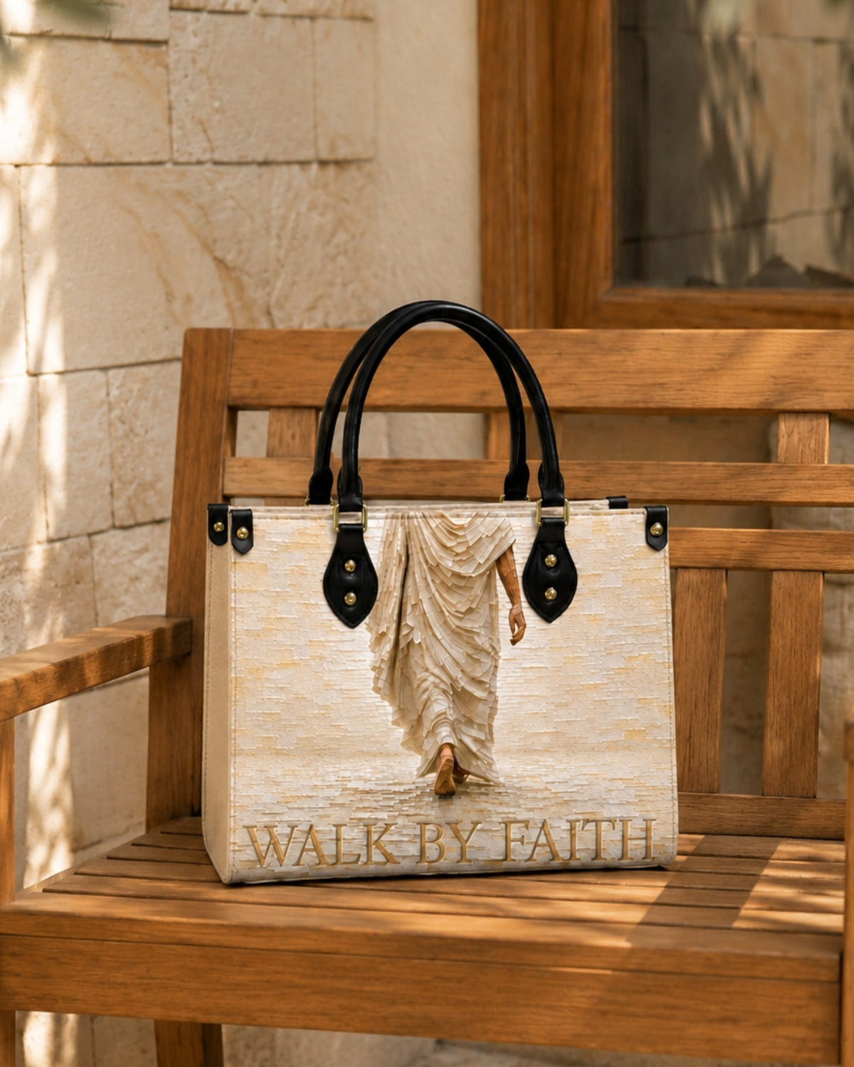 Walk By Faith Christian Leather Handbag