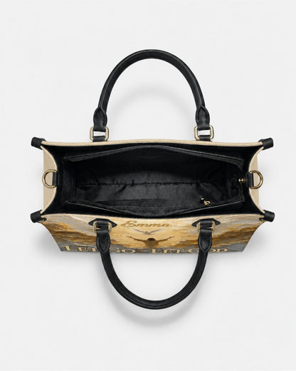 Let Go Let God Christian Leather Handbag