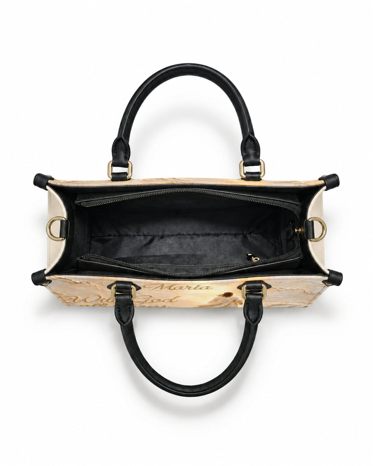 All Things Are Possible Christian Leather Handbag — mockup 5