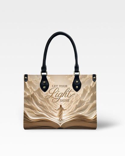 Let Your Light Shine Christian Leather Handbag