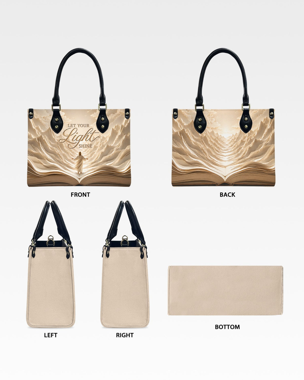 Let Your Light Shine Christian Leather Handbag