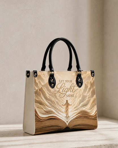 Let Your Light Shine Christian Leather Handbag