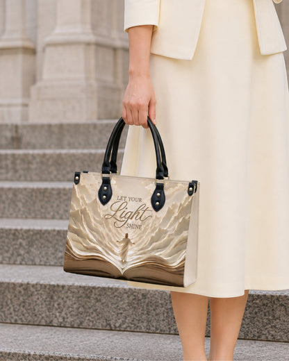 Let Your Light Shine Christian Leather Handbag