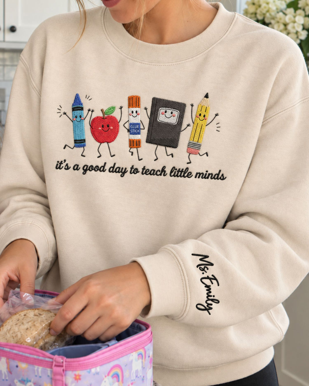 It's A Good Day To Teach Little Minds Sweatshirt — mockup 1