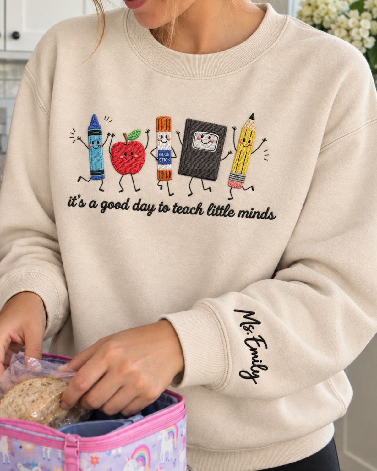 It's A Good Day To Teach Little Minds Sweatshirt — mockup 1