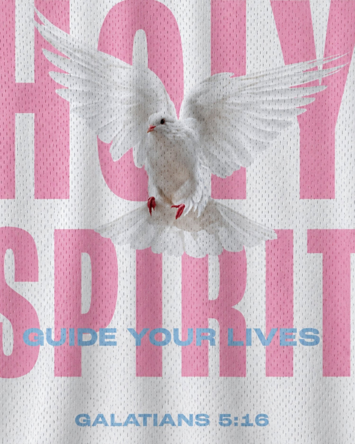 Let The Holy Spirit Guide Your Lives Mesh Jersey mockup 3
