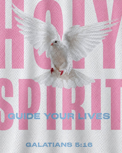 Let The Holy Spirit Guide Your Lives Mesh Jersey mockup 3