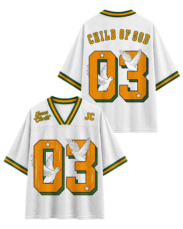 Child Of God White Dove Mesh Jersey