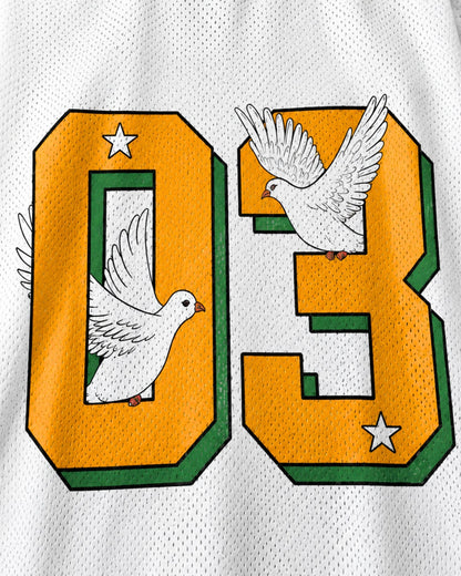 Child Of God White Dove Mesh Jersey mockup 3