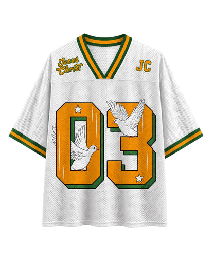 Child Of God White Dove Mesh Jersey mockup 6
