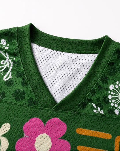 Created By The Creator Floral Mesh Jersey mockup 4