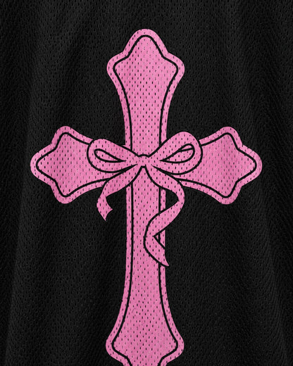 Living Proof of A Loving God Mesh Jersey mockup 3