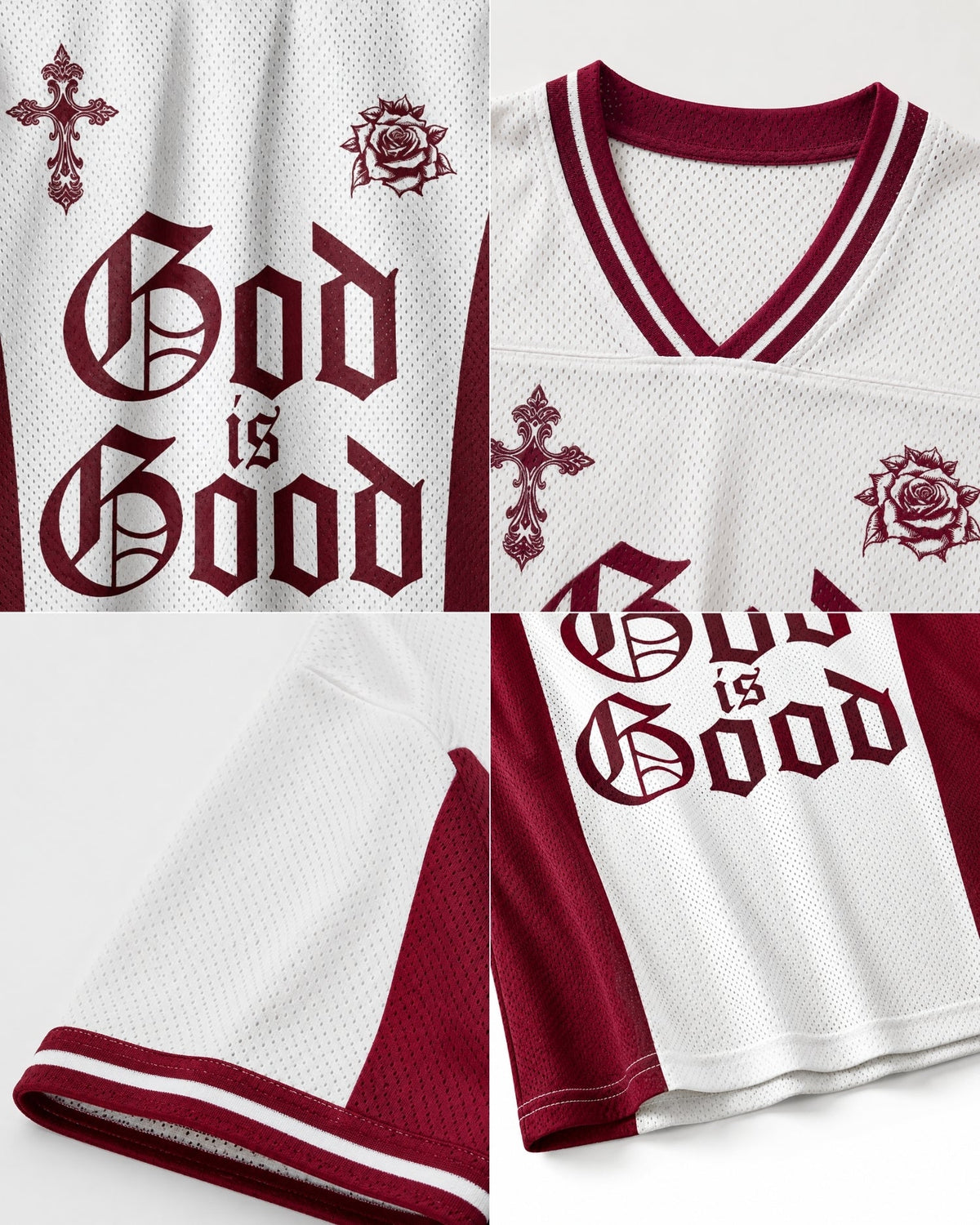 God Is Good Mesh Jersey mockup 2