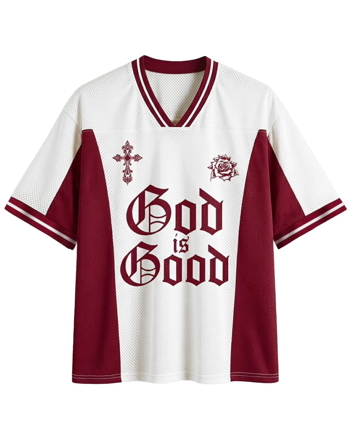 God Is Good Mesh Jersey mockup 6