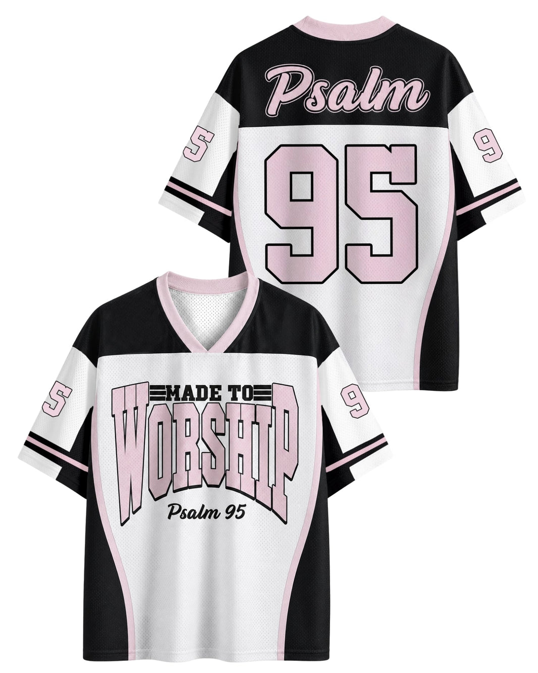 Made To Worship Psalm 95 Mesh Jersey mockup 1