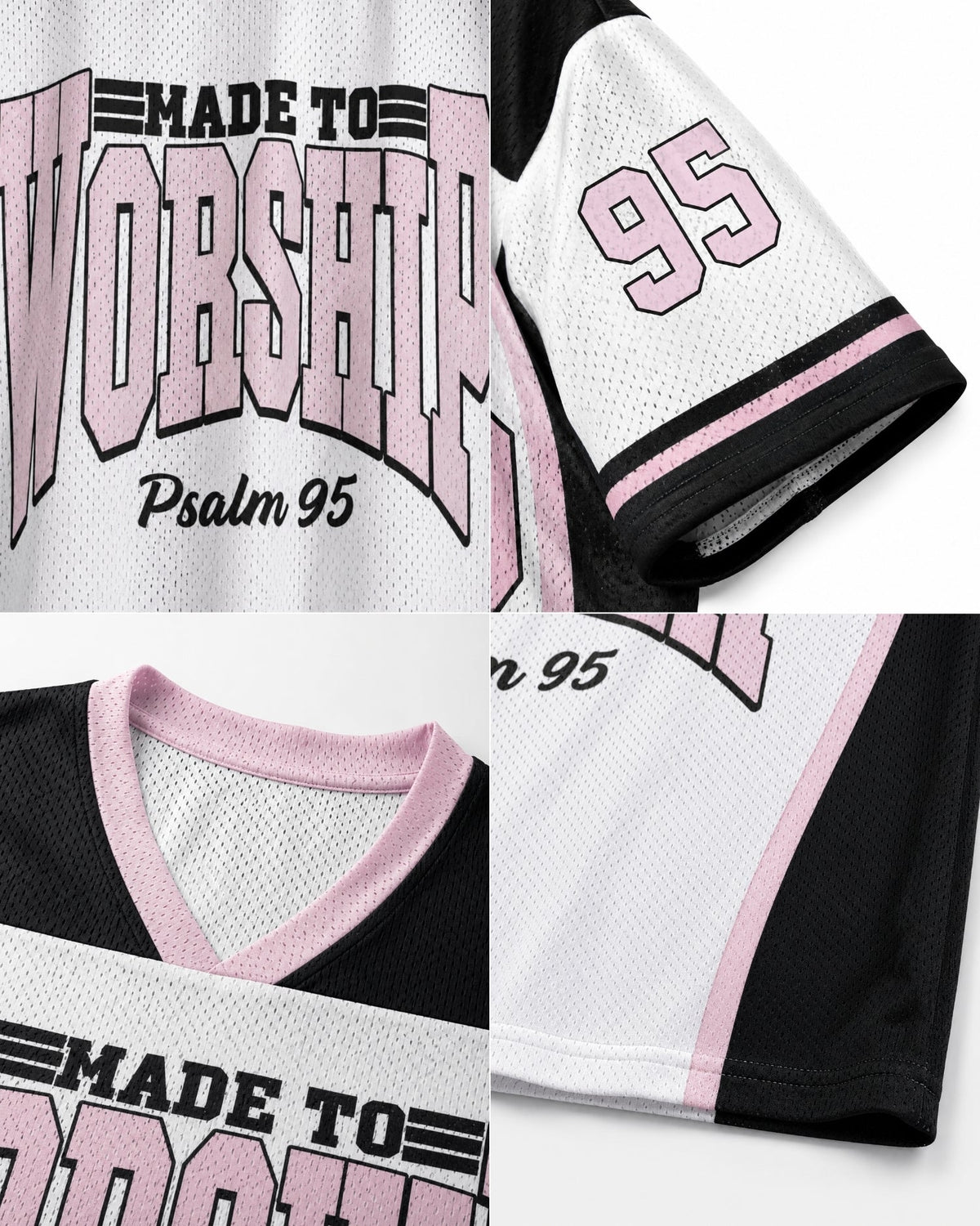 Made To Worship Psalm 95 Mesh Jersey mockup 2