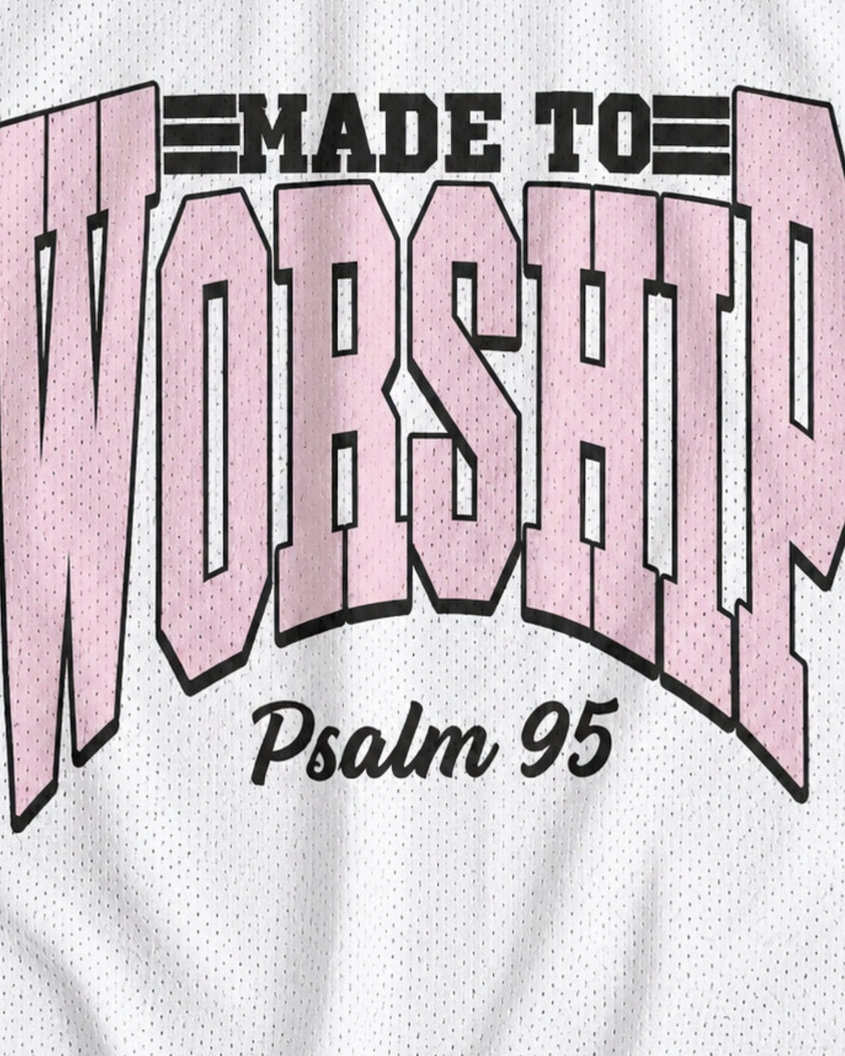 Made To Worship Psalm 95 Mesh Jersey mockup 3