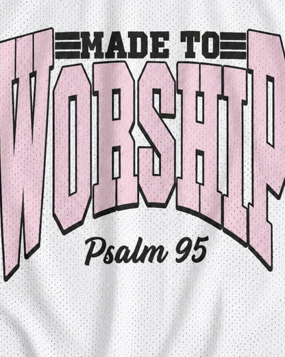Made To Worship Psalm 95 Mesh Jersey mockup 3