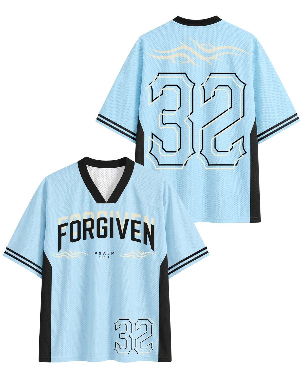 Forgiven Psalm 32:1 Mesh Jersey mockup 1