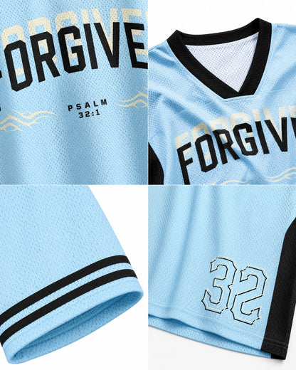 Forgiven Psalm 32:1 Mesh Jersey mockup 2
