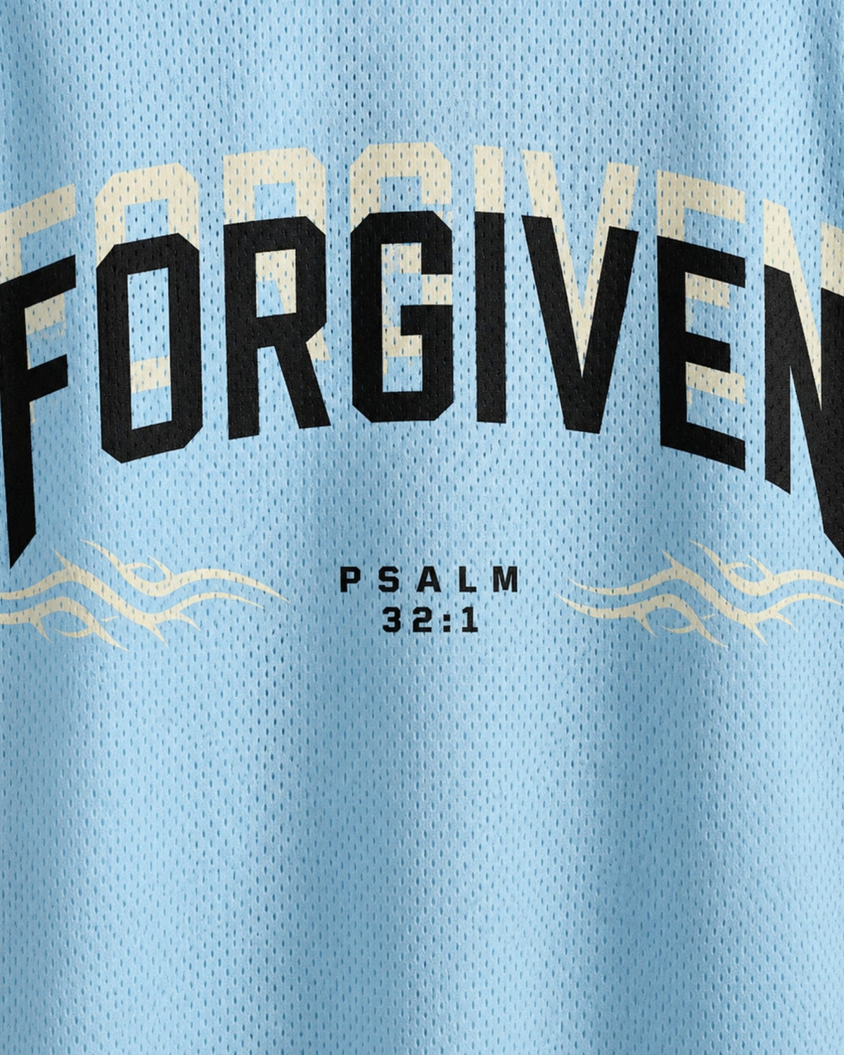 Forgiven Psalm 32:1 Mesh Jersey mockup 3