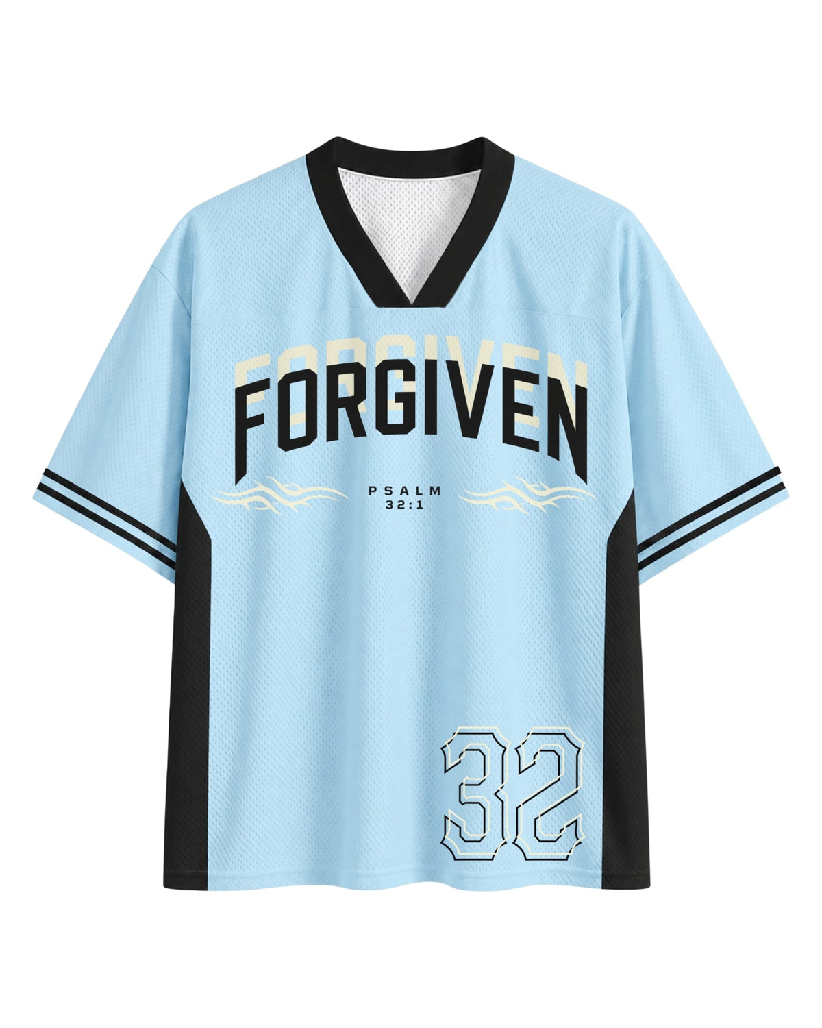 Forgiven Psalm 32:1 Mesh Jersey mockup 6