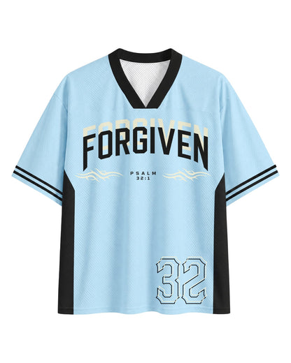 Forgiven Psalm 32:1 Mesh Jersey mockup 6