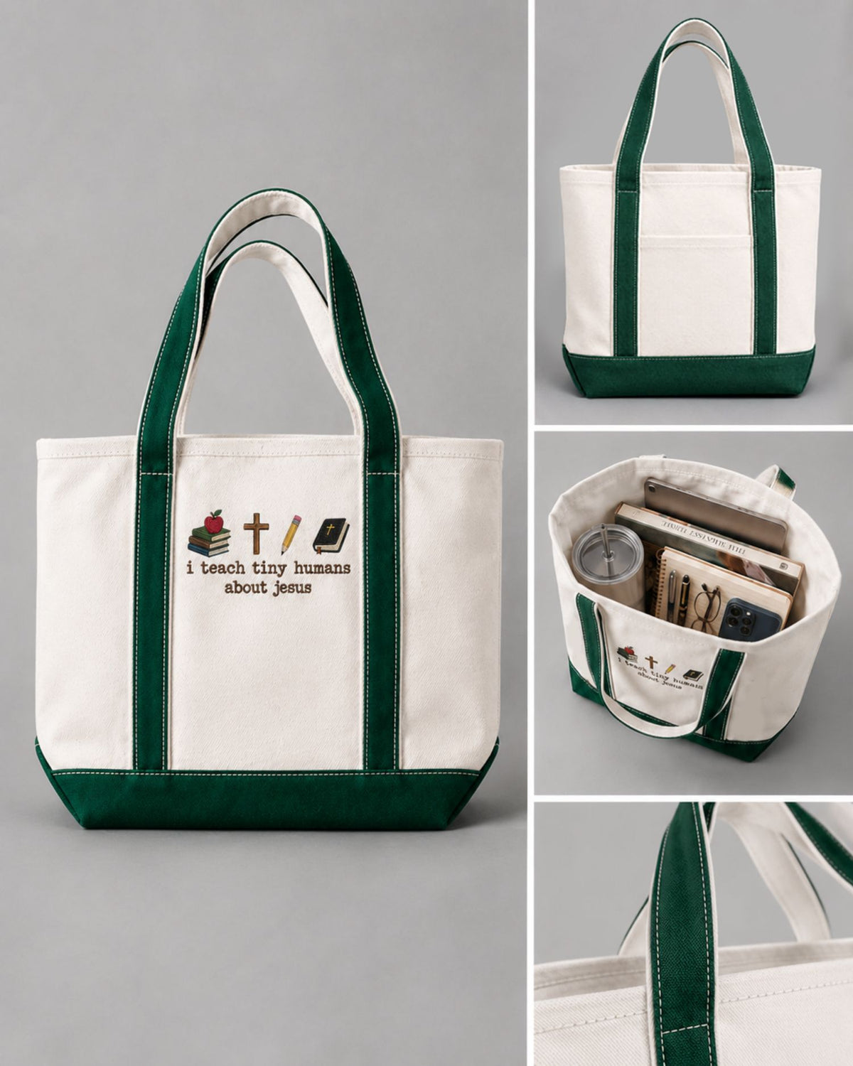 Christian Teacher Tote Bag — mockup 4