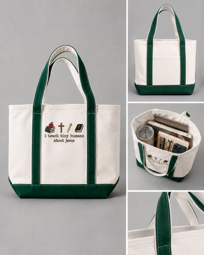 Christian Teacher Tote Bag — mockup 4