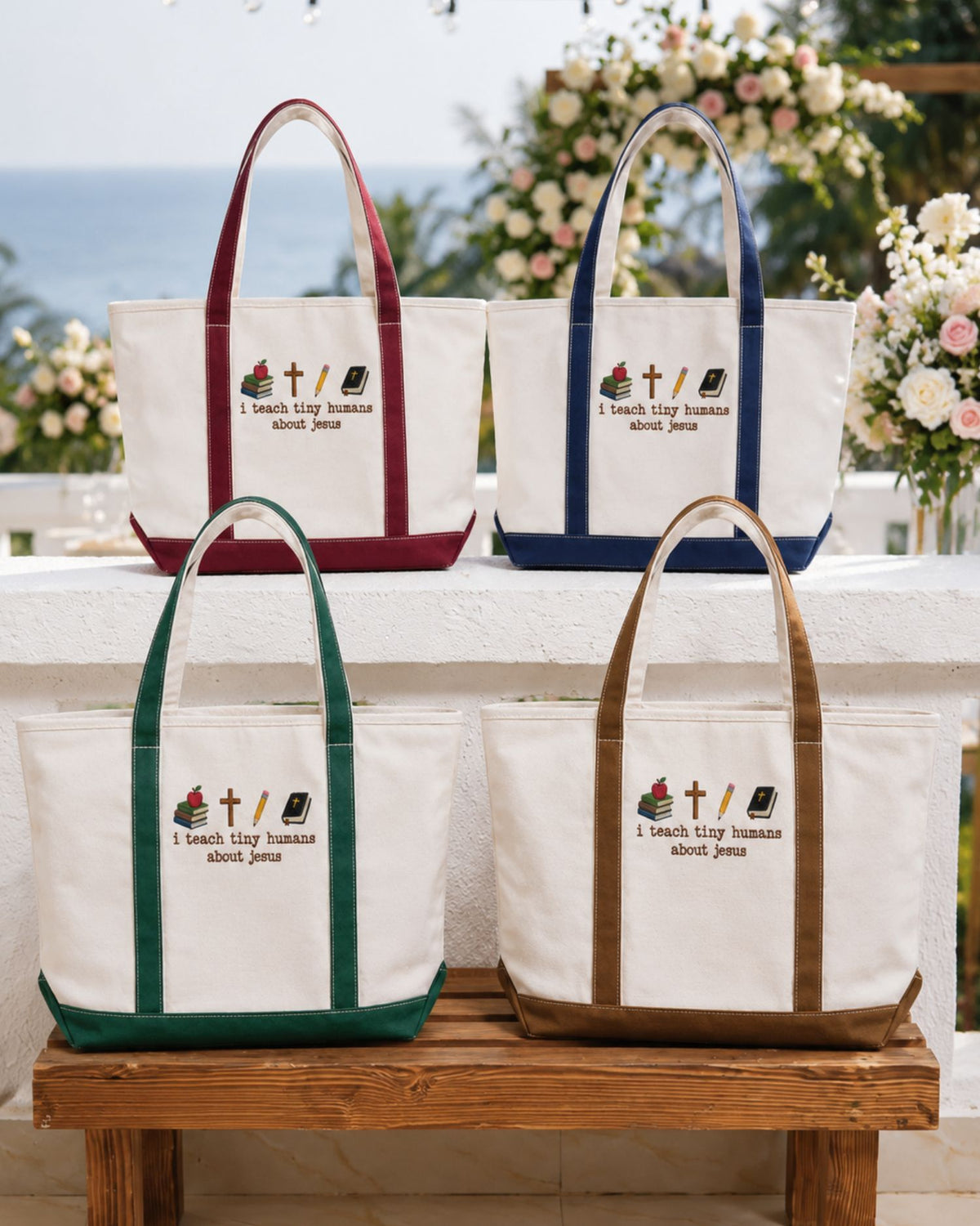 Christian Teacher Tote Bag — mockup 5