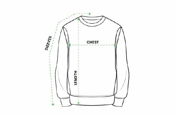 Sweatshirt Size Chart