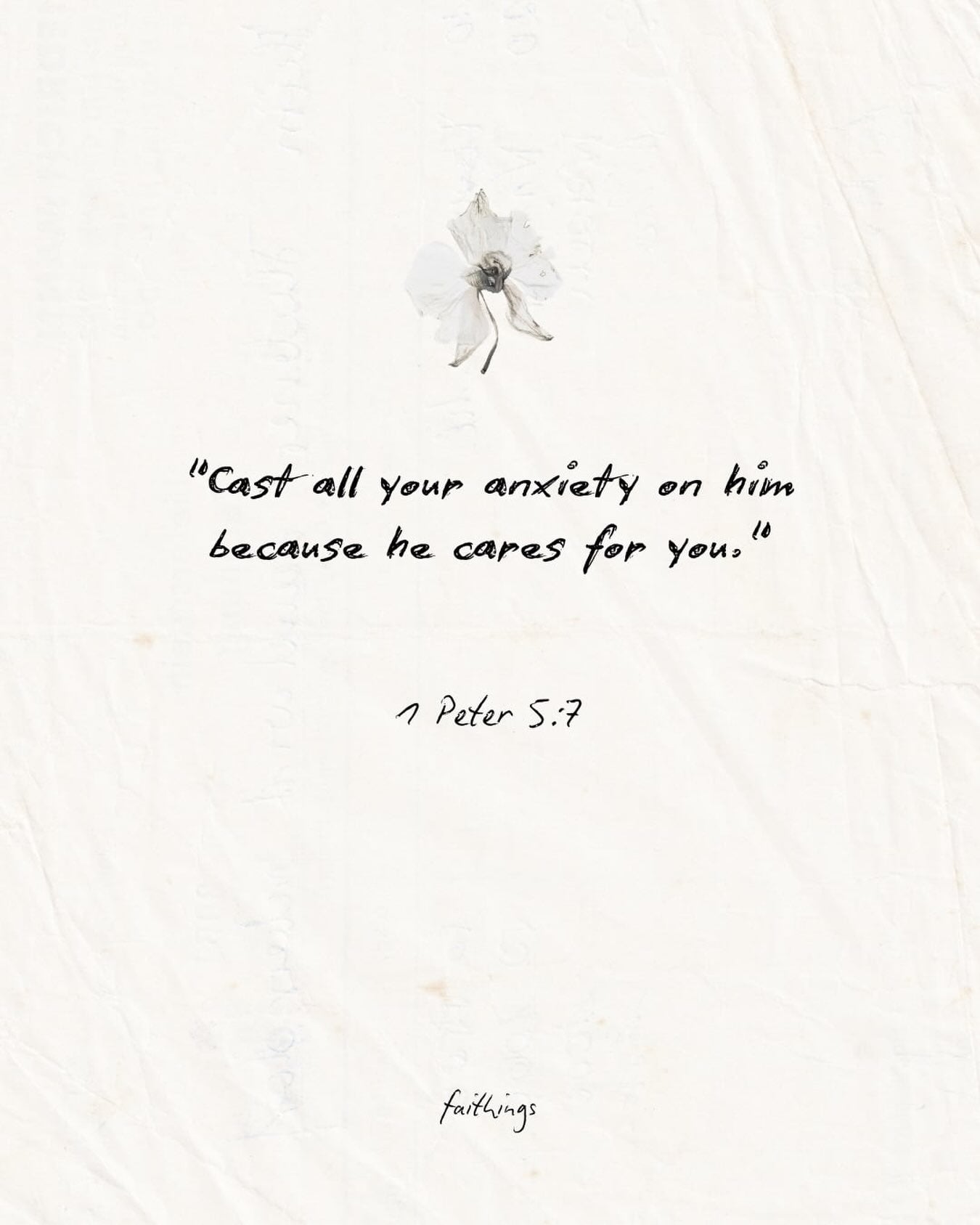 Letting go of the heavy weight and handing it all over to the One who cares for us deeply. 🤍🌿